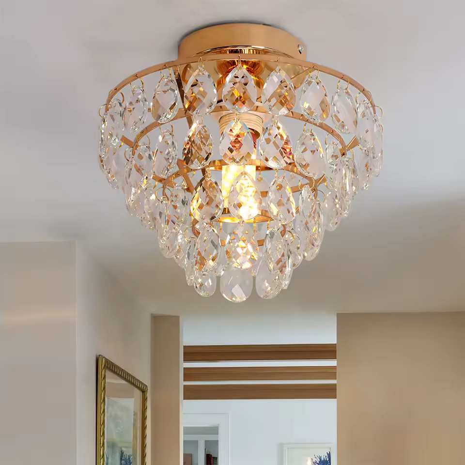 Plafonnier Cristal Élégance Moderne - Plafonnier design Zelor